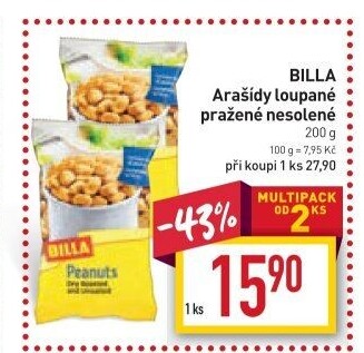 Pražené arašídy Billa