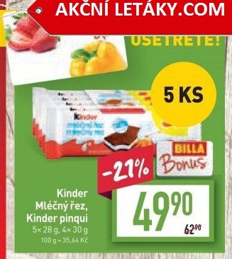 Řez mléčný Kinder