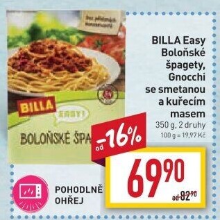 Špagety Boloňské Easy Billa
