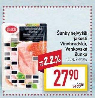 Šunka vinohradská nejvyšší jakosti LE&amp