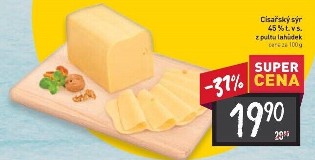 Sýr Císařský 45%
