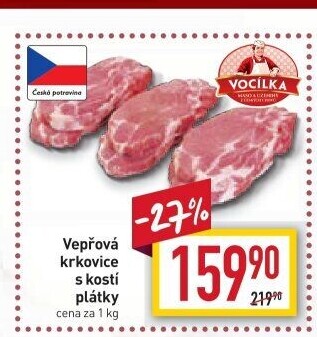 Vepřová krkovice s kostí Vocílka