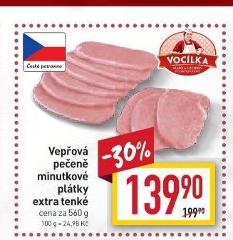 Vepřová pečeně bez kosti Vocílka