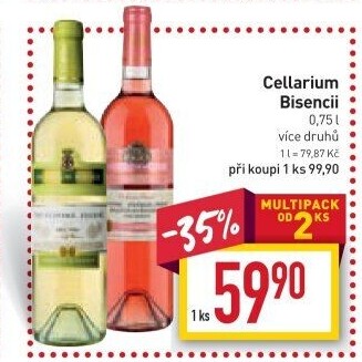 Vína Cellarium Bisencii Zámecké vinařství Bzenec