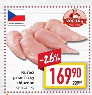 Kuřecí prsní řízky Vocílka