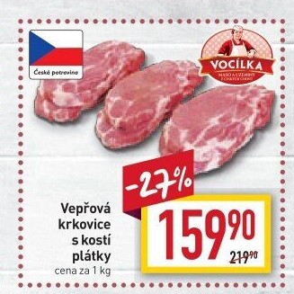 Vepřová krkovice s kostí Vocílka