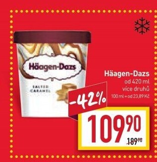 Zmrzlina v kelímku Häagen-Dazs
