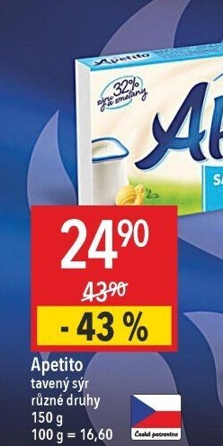 Sýr tavený Apetito