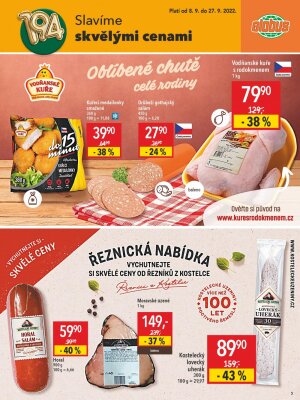 akční leták Globus 8.9.2022-27.9.2022