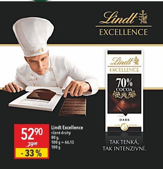 Čokoláda Excellence Lindt