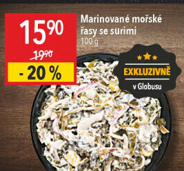 Marinované mořské řasy se surimi