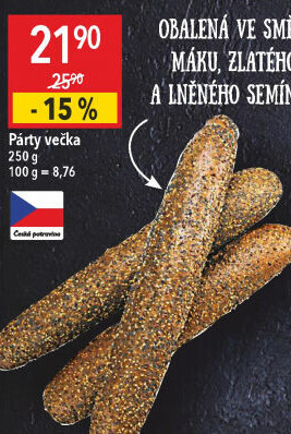 Pečivo Párty večka