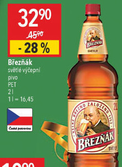 Pivo světlé výčepní 10° Březňák