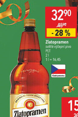 Pivo světlé výčepní 10° Zlatopramen