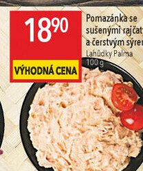 Pomazánka se sušenými rajčaty a sýrem
