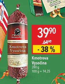 Salám Kmotrova vysočina Kmotr