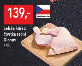 Selská kuřecí čtvrtky Globus