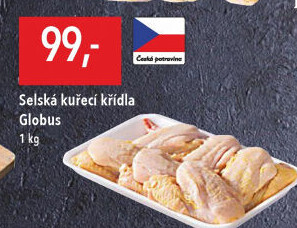 Selská kuřecí křídla Globus