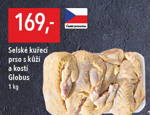 Selská kuřecí prsa s kostí Globus