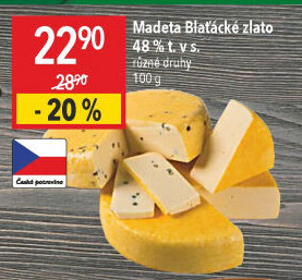 Sýr Blaťácké zlato Madeta