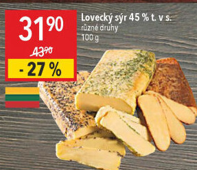Sýr lovecký 45%