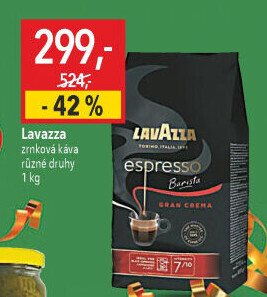 Zrnkové kávy Espresso Barista Lavazza