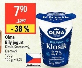 Bílý jogurt Klasik Olma
