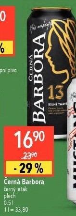 Pivo silné tmavé Černá Barbora 13° Ostravar