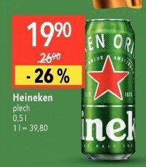 Pivo světlý ležák Heineken