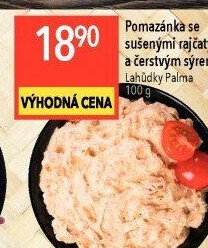 Pomazánka se sušenými rajčaty a sýrem