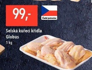 Selská kuřecí křídla Globus