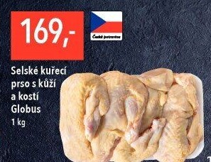 Selská kuřecí prsa s kostí Globus