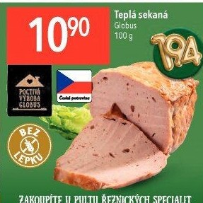 Teplá sekaná Globus