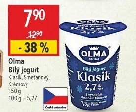 Bílý jogurt Klasik Olma