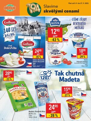 akční leták Globus 8.9.2022-27.9.2022