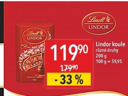 Bonboniéra Pralinky Lindor Lindt