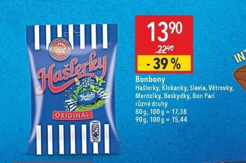 Bonbony Hašlerky Sfinx