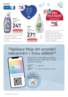 akční leták dm drogerie 8.9.2022-12.10.2022
