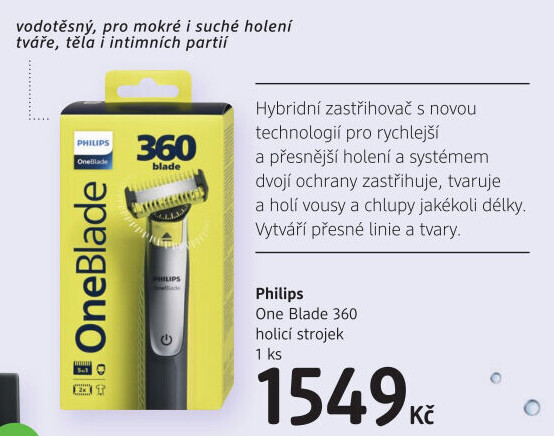 Holicí strojek Philips One Blade 360