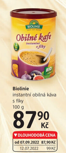 Instantní káva obilná s fíky Biolinie