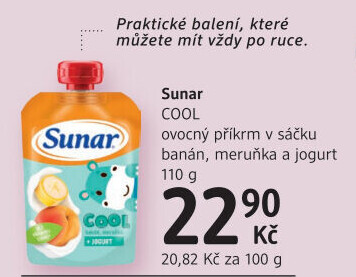 Kapsička do ručičky Ovocné pyré Cool Sunar
