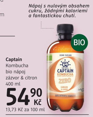 Kombucha Zero Bio Captain Kombucha