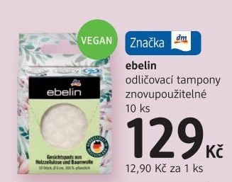 Odličovací tampony znovupoužitelné Ebelin