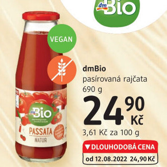 Pasírovaná rajčata dm Bio