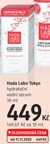 Pleťové hydratační sérum Hada Labo Tokyo