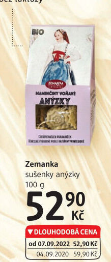 Sušenky anýzky bio Biopekárna Zemanka