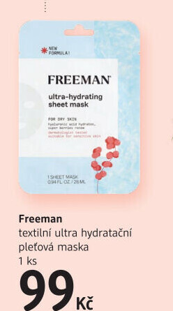 Textilní pleťová maska Freeman