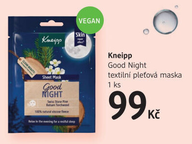 Textilní pleťová maska Kneipp