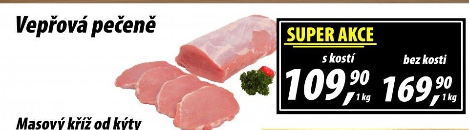 Vepřová pečeně s kostí