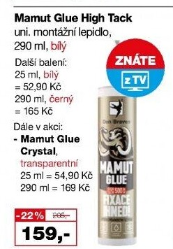 Montážní lepidlo Mamut Glue High Tack Braven